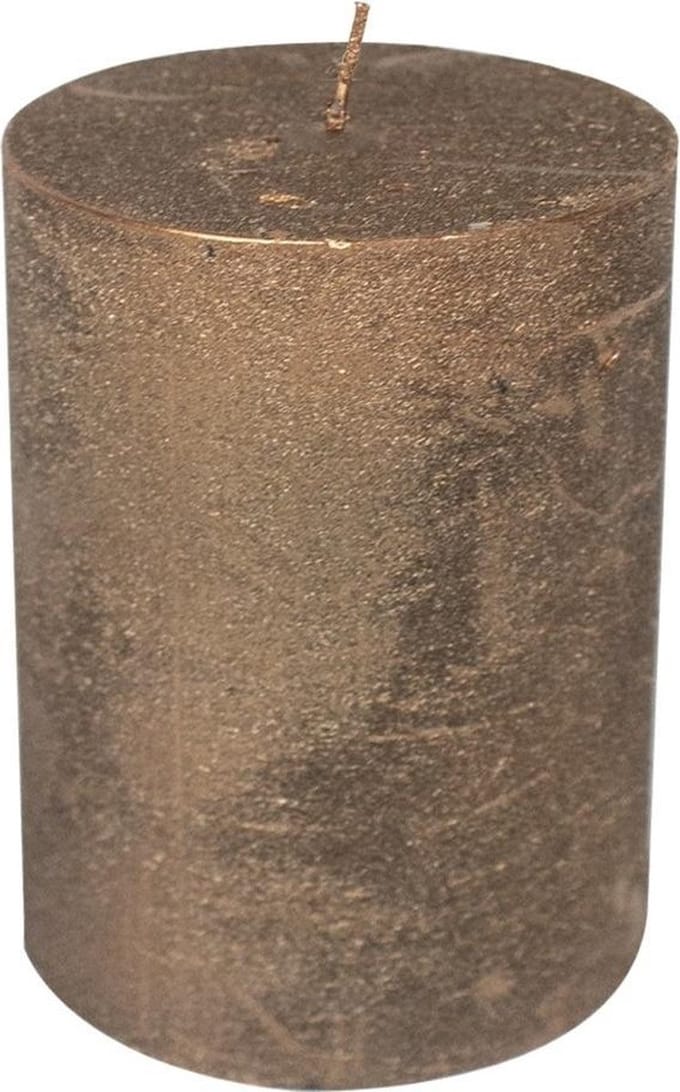 Koperkleurige Stompkaars (20 x 10 cm)