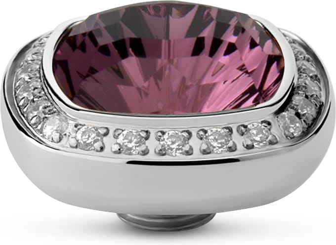 Melano Vivid Deluxe Steentje Iris Zilver