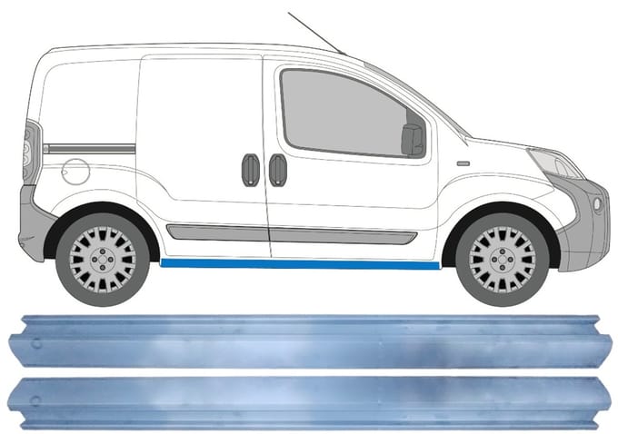 Reparatie dorpel voor Citroen Nemo 2007-2017 / Links + Rechts / Set