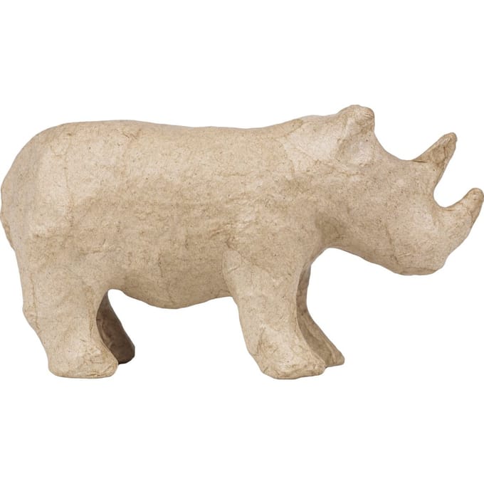 Neushoorn, papier-mache