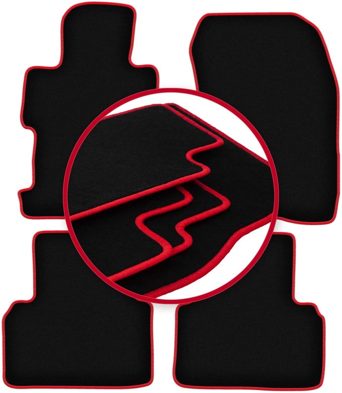 CARLUX-RED automatten voor: Honda Civic VIII 4D sedan (2006-2011)