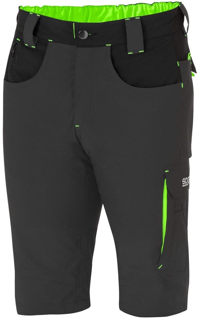 Sparco Werkbroek Kort Tech Light Laredo - Zwart — Groen — XXL