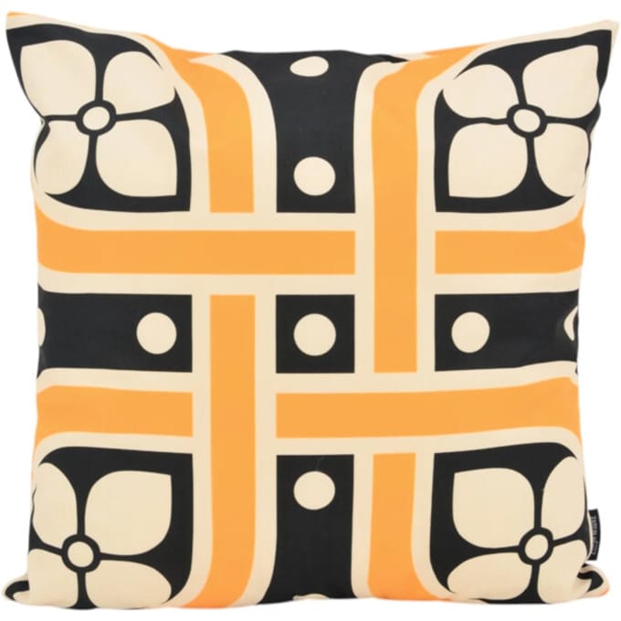 Gek op kussens! Sierkussen ornament tile #2 | 45 x 45 cm | katoen/polyester