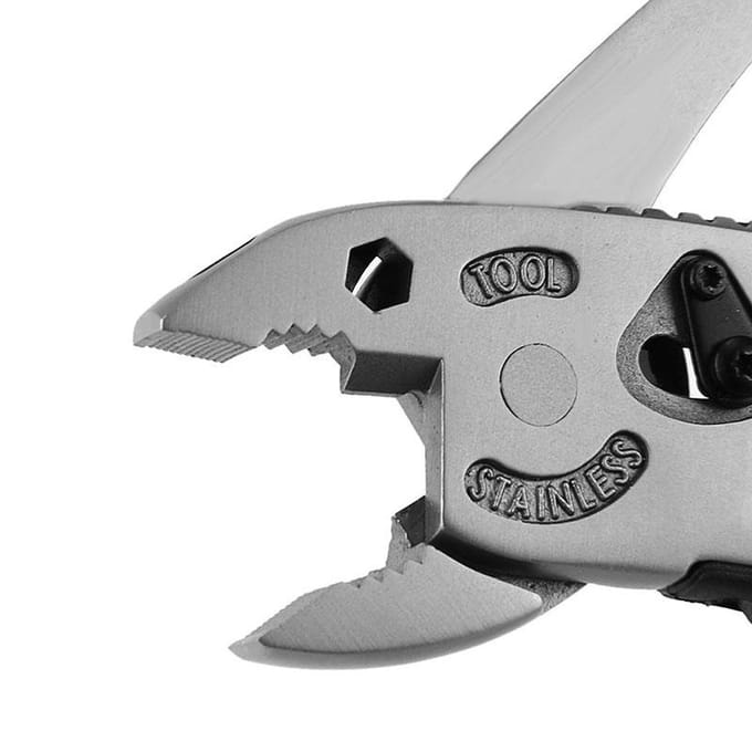Multitool Mesuitrusting EDC Gereedschapsset Verstelbare moersleutel Kaak Schroevendraaier Tang Gereedschap gray