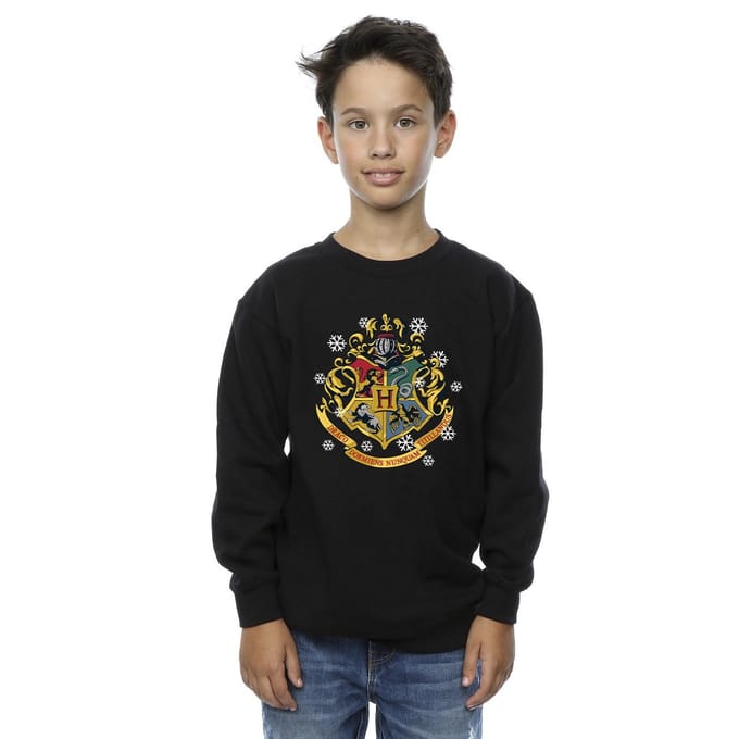 Harry Potter Sweatshirt met kerstmotief voor jongens (Zwart)