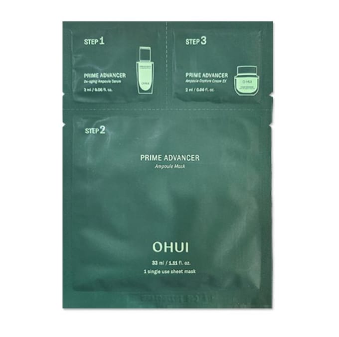 O HUI Prime Advancer Ampoule Masker 3-Staps 1st Koreaans Luxe Merk Winkel gray