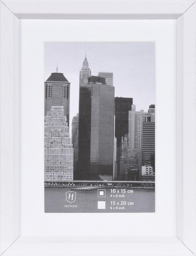 Fotolijst - Henzo - Metallica - Fotomaat 15x20 cm - Wit