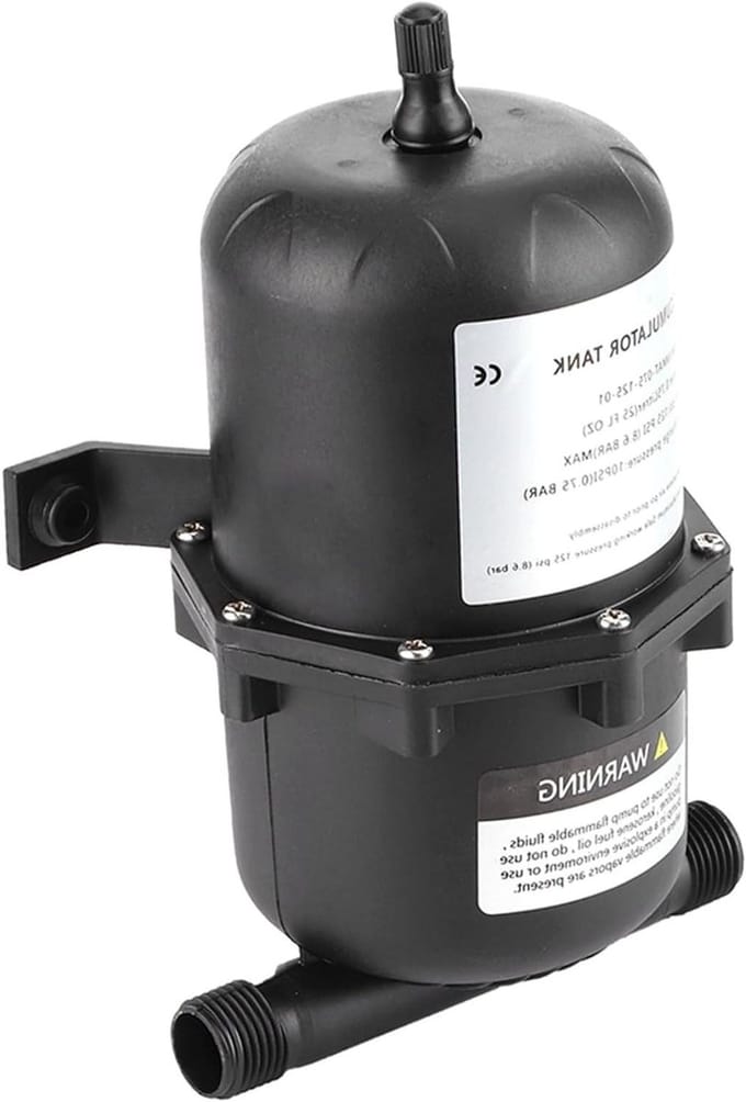 Druktank - Waterpomp tank - Waterdruk systeem - Luchtkussen ontwerp - 075L - Grijs