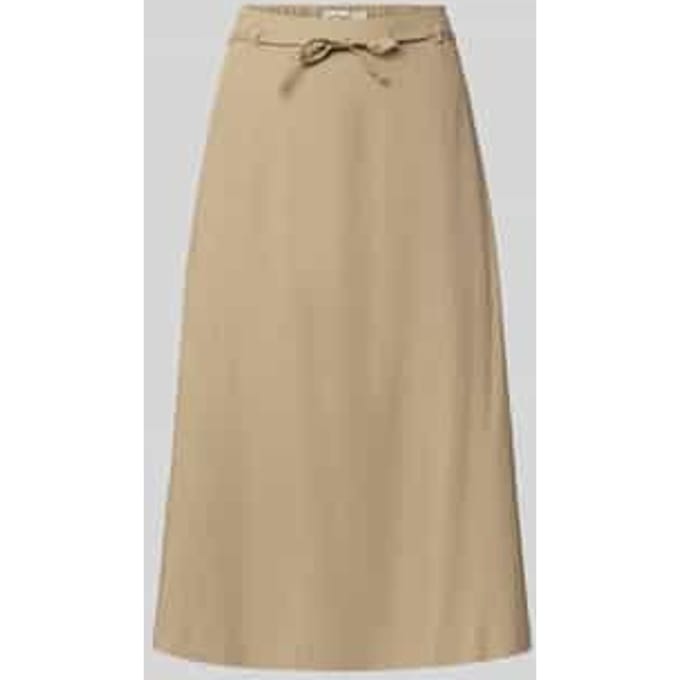 Midirok van mix van linnen en viscose model 'LINNO'
