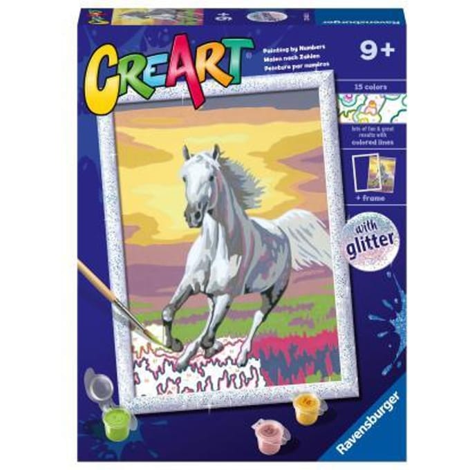 Ravensburger CreArt Horse at Sunset - Schilderen op nummer voor kinderen
