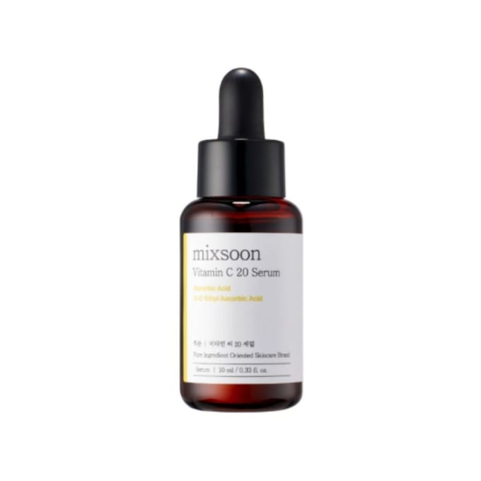 mixsoon Vitamine C 20 Serum 10ml – Hoge Potentie Verhelderend Koreaans Vitamine C Serum voor Stralende Huid black