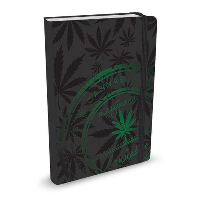 Peter Pauper Mid Size notitieboek - Cannabis - met elastieksluiting - 16x21 cm