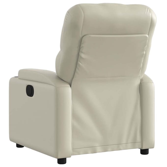 vidaXL - Fauteuil - verstelbaar - kunstleer - crèmekleurig
