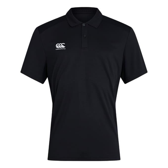 Canterbury Heren Club Dry Poloshirt (Zwart)