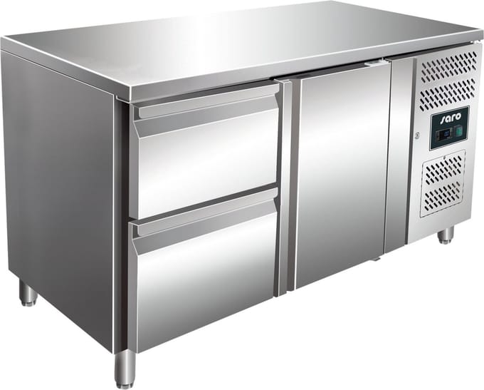 Koeltafel | 1 deur en 2 laden | Compressor uitneembaar | Saro | 323-10701