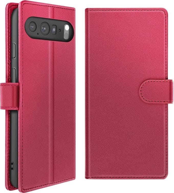Mayaxess, Hoesje geschikt voor Google Pixel 10 Pro - 2-in-1 Magnetische Wallet, Rood