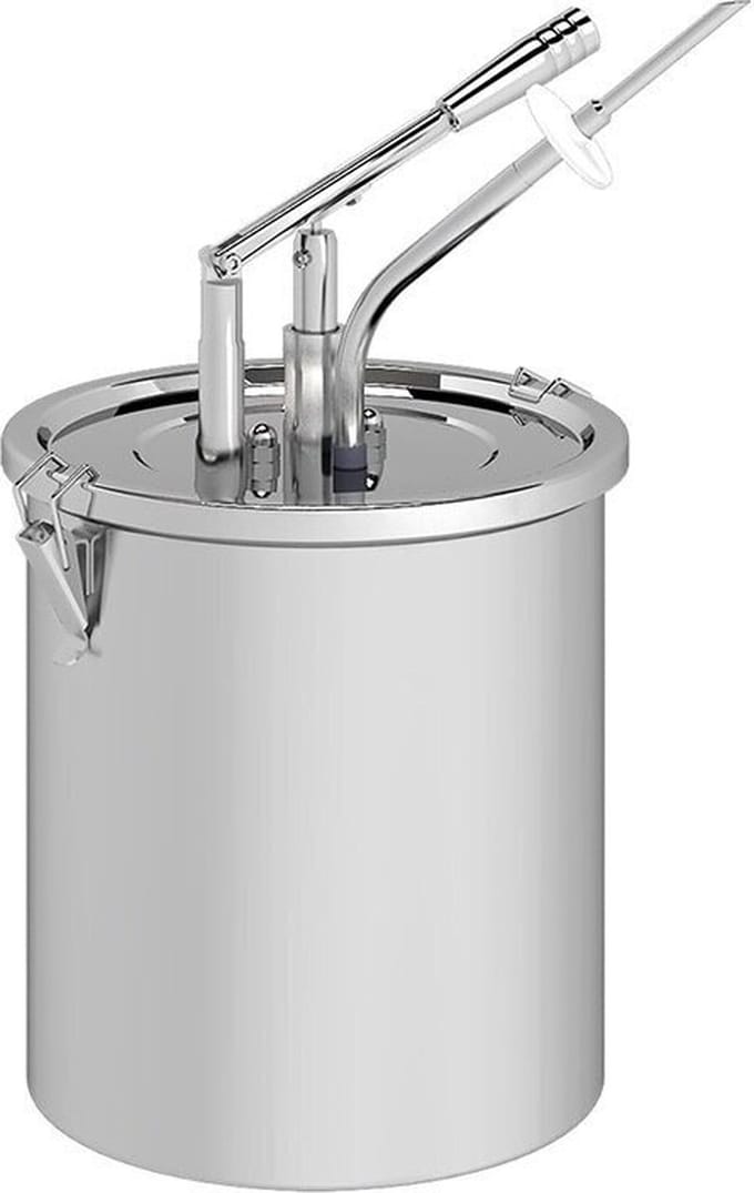 Kalando heveldispenser met schuine naald spuitmond en 10 liter container