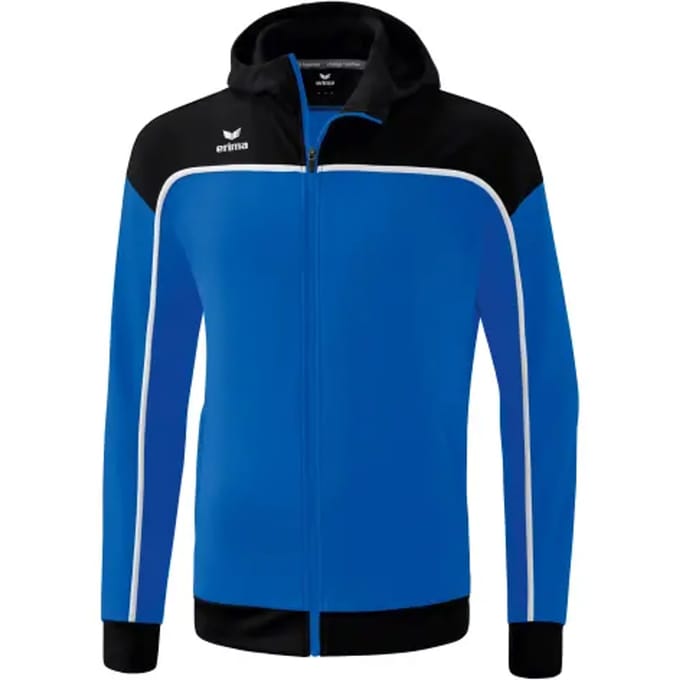 Erima Change Trainingsjack Met Capuchon Kinderen - Wit / Zwart / New Royal | Maat: 128