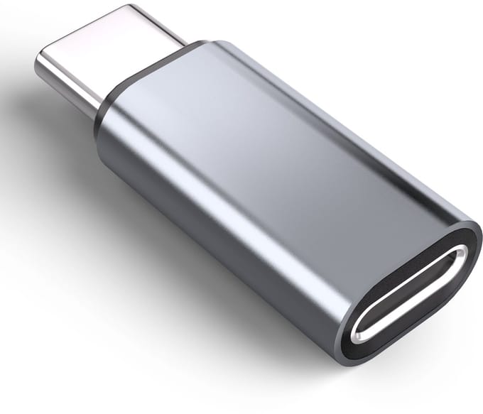 Lightning (vrouwelijk) naar USB-C (mannelijk) adapter, compatibel met iPhone 15