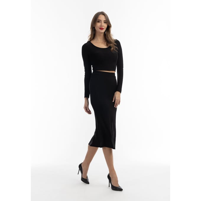 faina Cropped jerseytopje