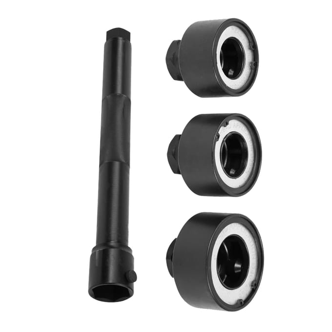 Kit d'outils d'installation et de démontage de joint axial d'extrémité de biellette de direction, 4 pièces black