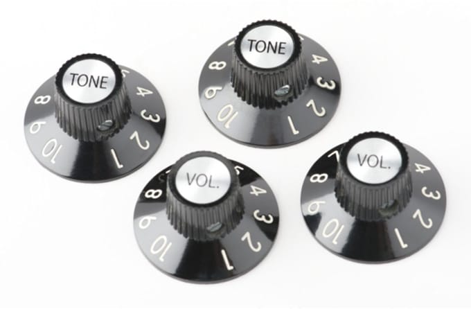 Fender Custom Knobs 4 set '72 Telecaster - Gitaaronderdeel