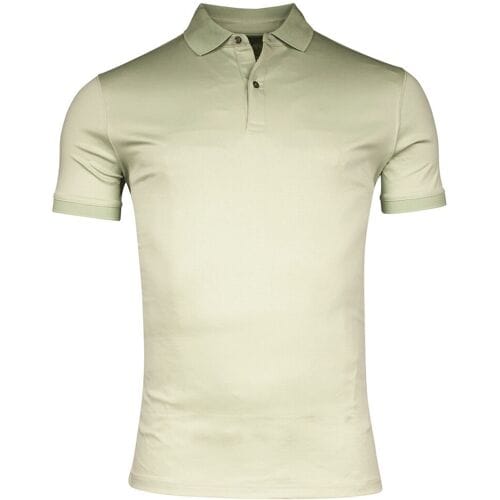 Giordano Lino Liquid Cotton Short Sleeve Polo Pastel Groen / male