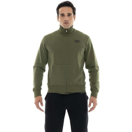Sweaters Leone 1947 Man Full Zip Basic Small Logo