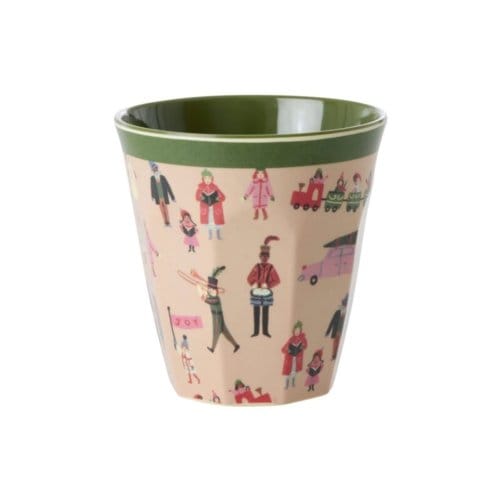 Rice melamine beker met kerstprint, 250 ml
