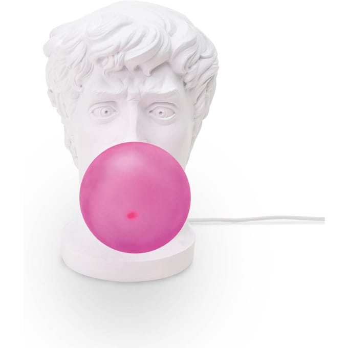 SELETTI LED decoratie-tafellamp Wonder Times, wit/pink