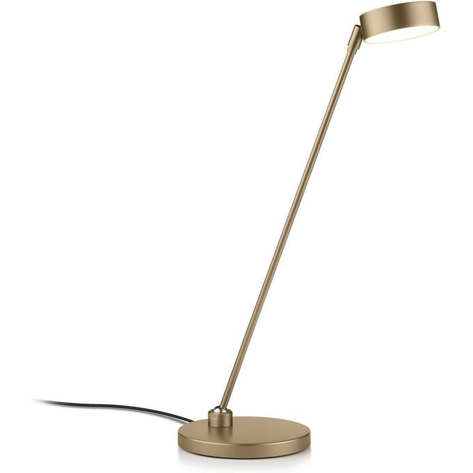 Knapstein LED tafellamp Yori, effectbrons, hoogte 50 cm, gebarenbediening