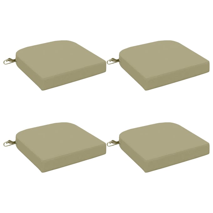 vidaXL - 4-delige - zitkussens - SOEST - 4 - pcs - 100% - Polyester - Lichtgroen