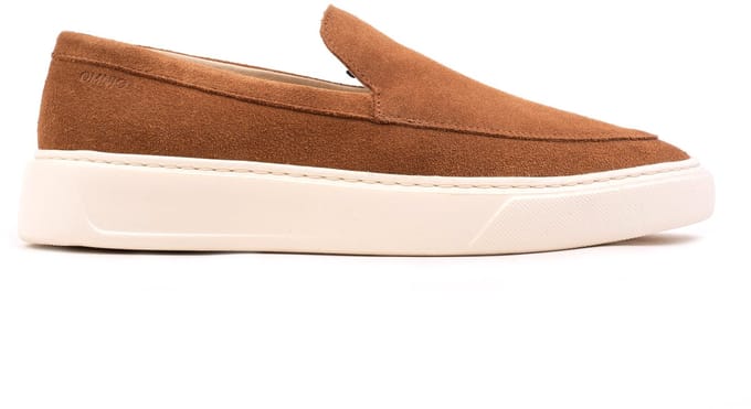 Omnio rovic city loafers heren tan suède
