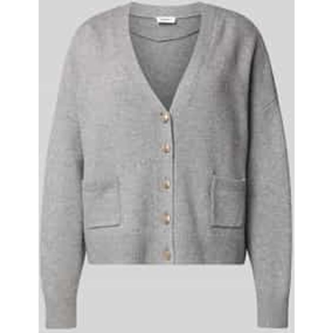 Oversized gebreid jack van katoenmix