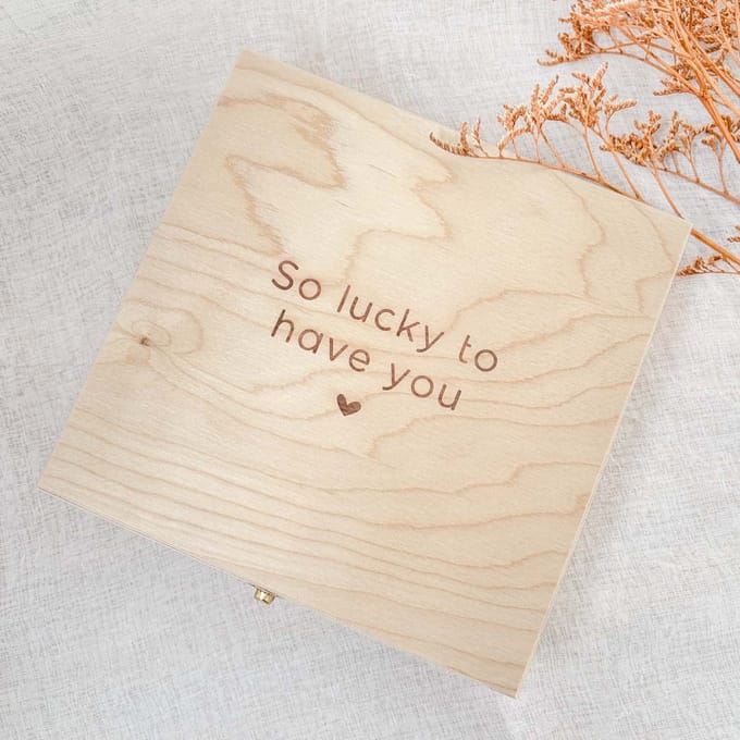 Fien & Feau - Bewaarkistje - So lucky to have you - herinneringen