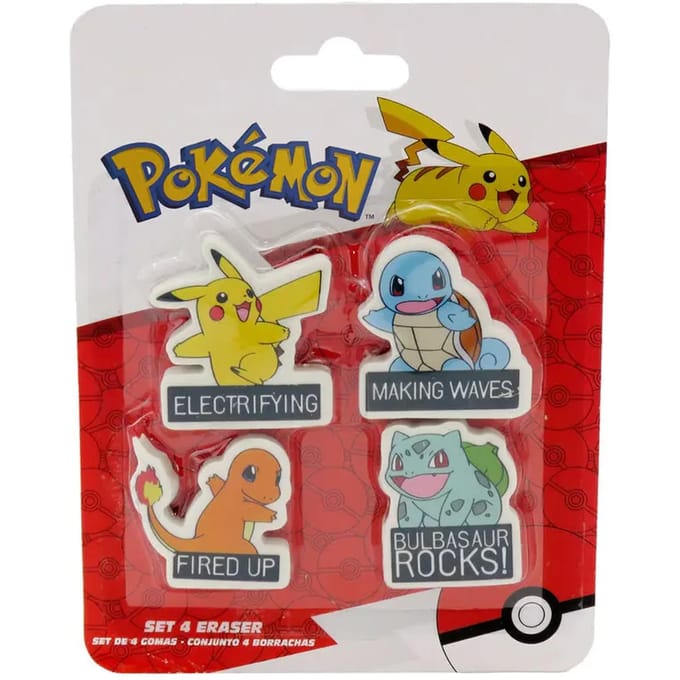 Pokemon - Schoolspullen - gummen