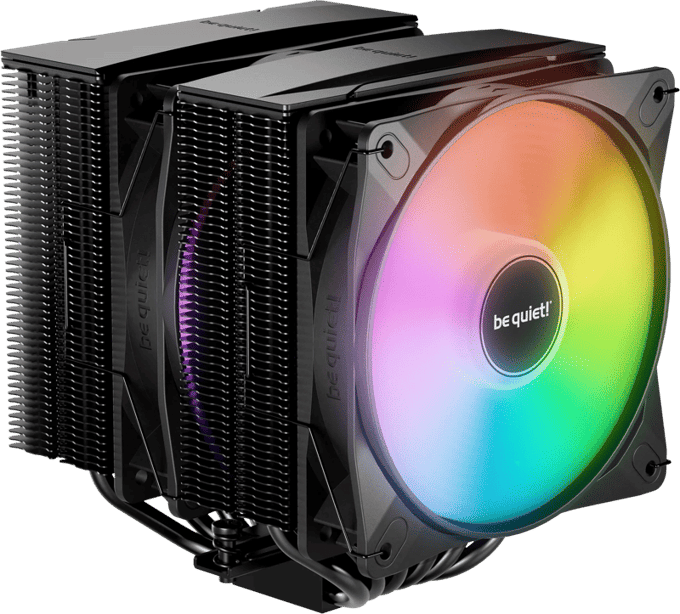 Be Quiet! - Pure Rock Pro 3 LX Black - CPU Koeler - Dual Tower - 2x 120mm PWM ARGB - Zwart