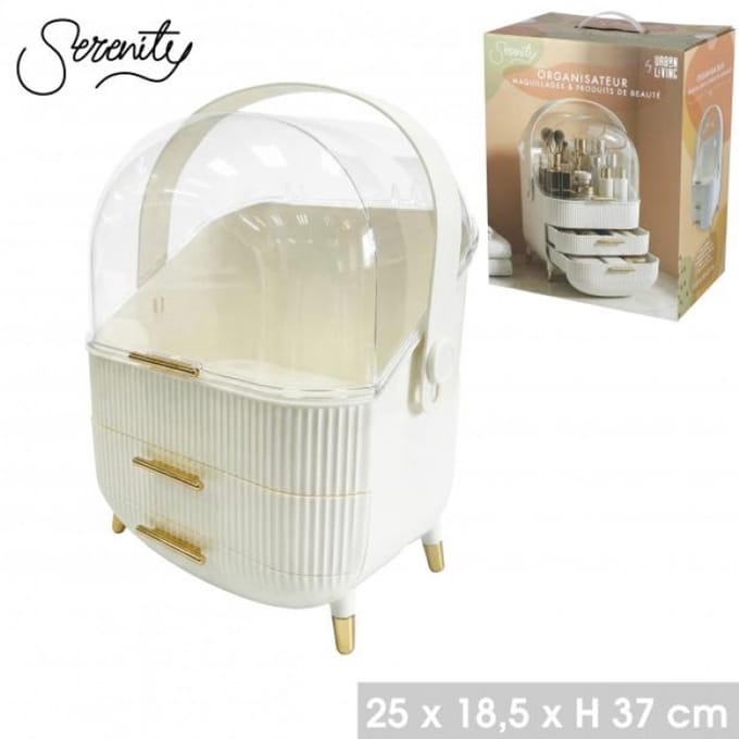 Make-up- en cosmetica-organizer "SERENITY" 25 x 18,5 x H 37 cm