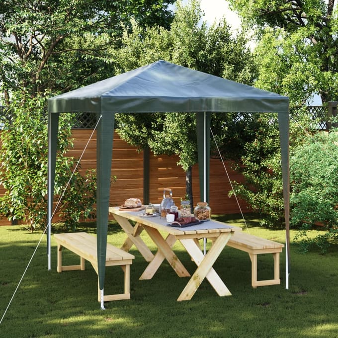 vidaXL - Partytent - professioneel - 2x2 - m - groen