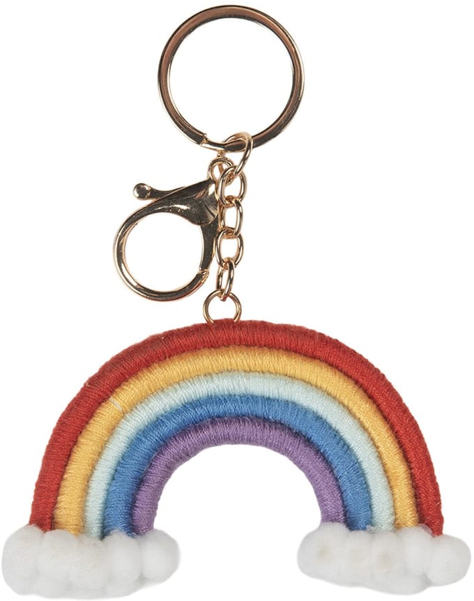 Clayre & Eef Sleutelhanger 6x2x9 cm Multi Synthetisch