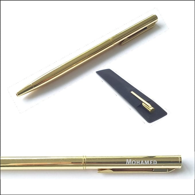 Pen Met Naam Gravering - Goud - Mohamed