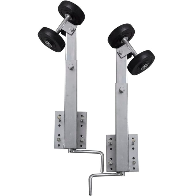 vidaXL - 2-delige - Rollerboegsteunenset - voor - boottrailer - 59-84 - cm