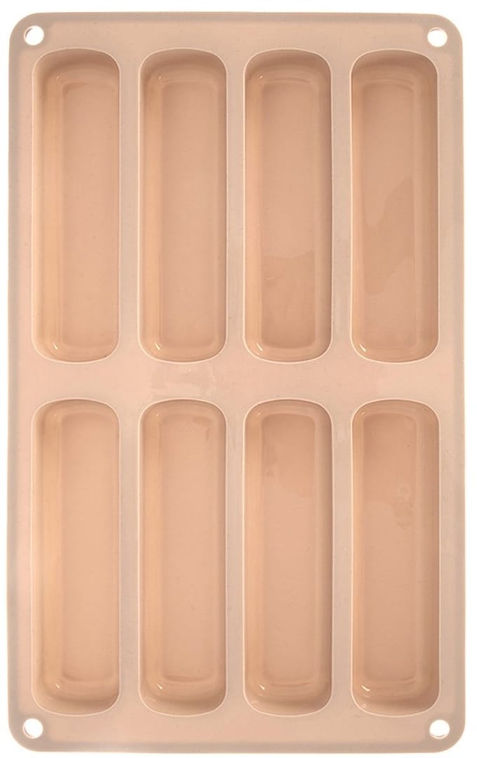 Vingervorm Silicone Beige 28x17x2 cm - Bakvorm voor Lange Vingers - Chocolade