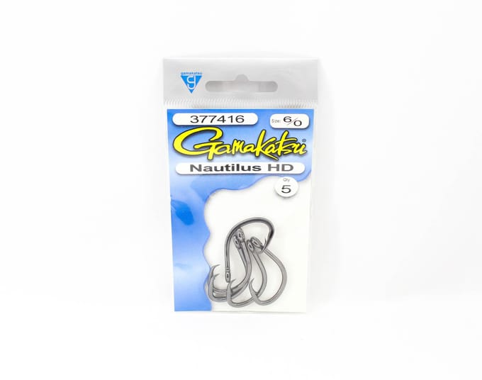 Gamakatsu 377416 Nautilus HD NSB Taille 6/0, 5 par paquet (3311)