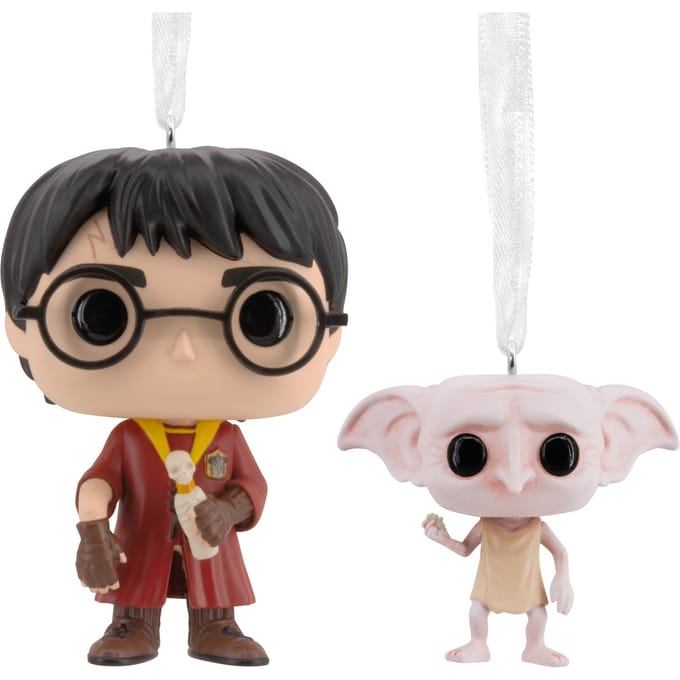 Hallmark Funko POP! Harry Potter Christmas Ornaments - 2 Pack Harry & Dobby