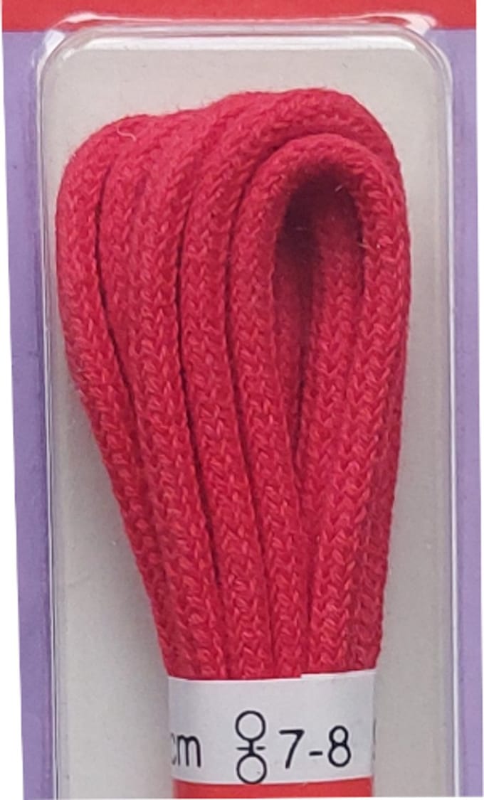 Ronilux Veter - Rood - Rond - Koord Veters - Lengte 90 cm - Dikte 3 mm - Schoenveter