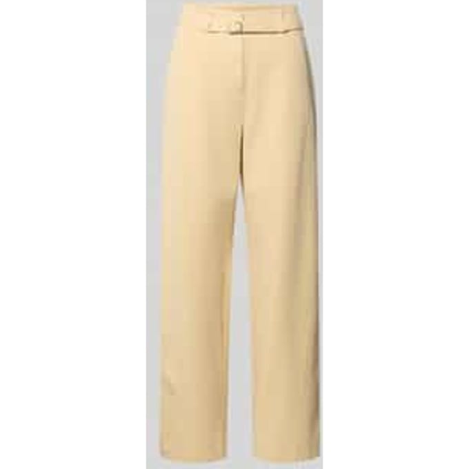 Stoffen broek met riem en steekzakken