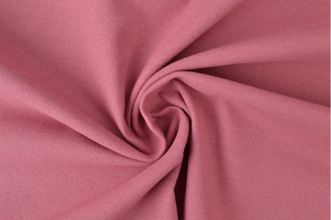 Molton stof - Donker oud roze - 1 meter - Per meter - 150cm breed