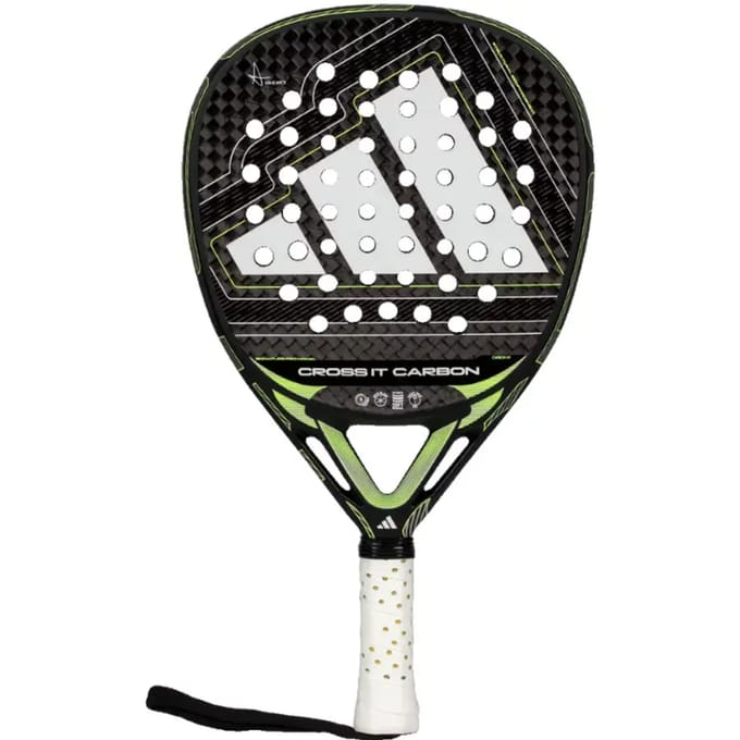 Adidas Cross It Carbon 2026 Padelracket Heren - Zwart / Lime | Maat: UNI