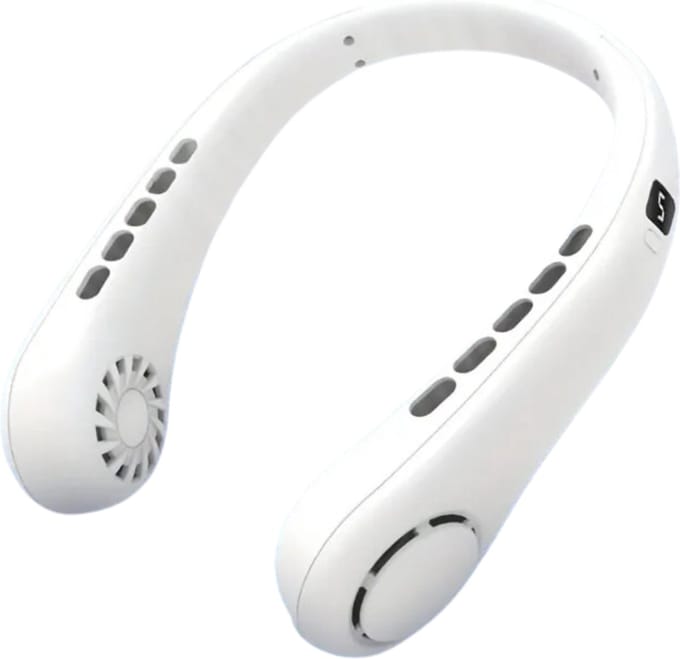 Bovista Nekventilator - Draagbare Gezichtsventilator - Neck Fan - Met Koeling - Hals - Hoofd - Wit - Nek Koeling